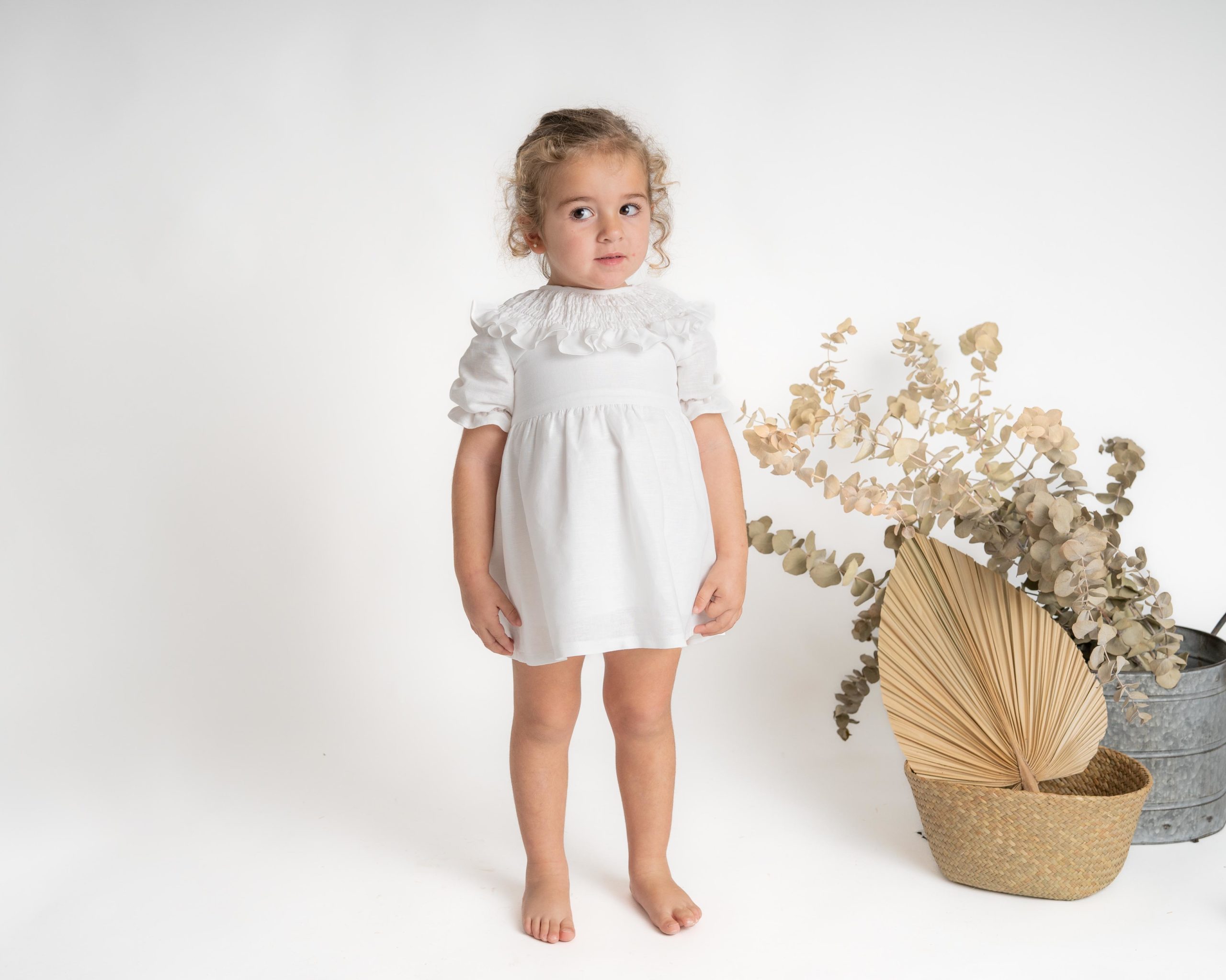 Vestido Arras Lino Blanco