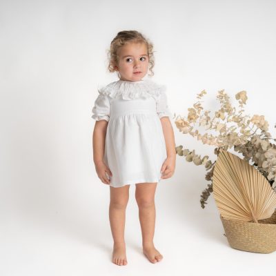 Vestido Arras Lino Blanco